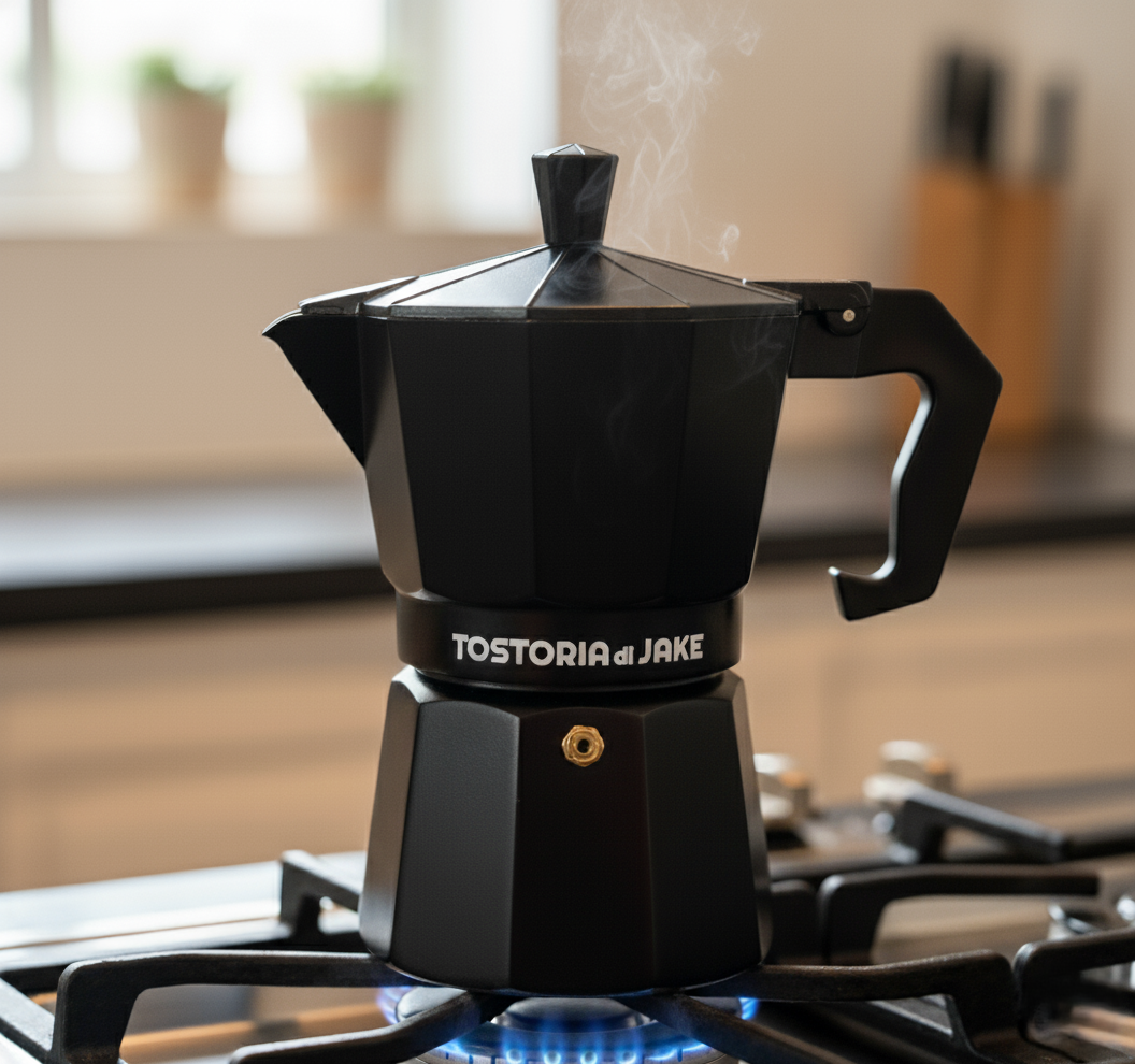 Black Moka Pot - 3 cup