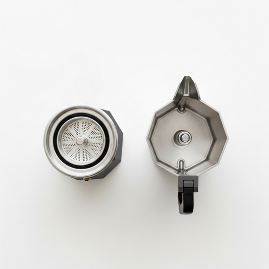 Black Moka Pot - 3 cup